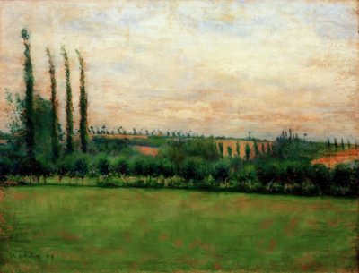 Prairie door Gustave Caillebotte